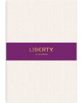Σημειωματάριο Liberty Tudor - A5, κρέμα, ανάγλυφο - 1t
