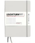 Σημειωματάριο Leuchtturm1917 Natural Colors - A5, γκρι, διακεκομμένες σελίδες, σκληρό εξώφυλλο - 1t