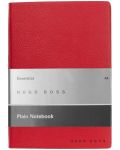 Σημειωματάριο Hugo Boss Essential Storyline - A6,  λευκά φύλλα, κόκκινο - 1t