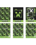 Τετράδιο Panini Minecraft - Green, А4, 40 φύλλα, φαρδιές γραμμές , ποικιλία - 1t