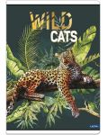 Τετράδιο Lastva Wild Cats - А4, 52 φύλλα, φαρδιές σειρές - 1t