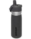 Θερμικό μπουκάλι νερού Stanley IceFlow - Go Flip Straw, Charcoal, 0.65 l	 - 2t
