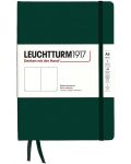 Σημειωματάριο Leuchtturm1917 Natural Colors - A5, σκούρο πράσινο, λευκές σελίδες, σκληρό εξώφυλλο - 1t