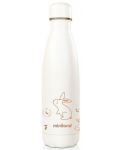 Θερμικό μπουκάλι με μαλακό κάλυμμα  Miniland - Natur, Λαγουδάκι,500 ml - 1t