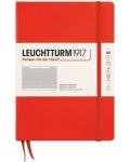 Σημειωματάριο Leuchtturm1917 New Colours - А5, τετράγωνες σελίδες, Lobster, σκληρόδετο - 1t