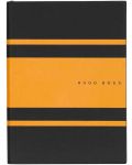 Σημειωματάριο Hugo Boss Gear Matrix - A5, σελίδες με γραμμές, κίτρινο - 1t