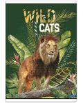 Τετράδιο Lastva Wild Cats - А4, 52 φύλλα, φαρδιές σειρές - 3t