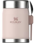 Βάζο θερμός για φαγητό с лъжичка Stanley The Legendary - Rose Quartz, 400 ml - 1t