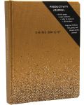 Σημειωματάριο Chronicle Books Shine Bright - Χρυσαφένιο , 96 φύλλα - 2t