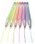Χρωματιστά στυλό Kidea - 6 χρώματα, παστέλ - 2t