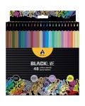 Χρωματιστά μολύβια Adel BlackLine - 48 χρώματα - 1t