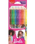 Χρωματιστά μολύβια Maped Barbie - 12 χρώματα - 1t