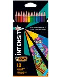 Χρωματιστά μολύβια BIC - Ένταση, 12 χρωμάτων - 1t