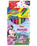 Μαρκαδόροι  Colorino Disney - Junior Minnie Glitter, 6 χρώματα - 1t