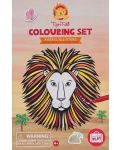 Δημιουργικό σετ χρωματισμού Tiger Tribe - Το βασίλειο των ζώων.με αυτοκόλλητα - 1t