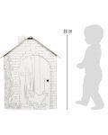 Δημιουργικό σετ Small Foot - Φτιάξτε το δικό σας σπίτι από χαρτόνι - 4t