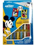 Δημιουργικό σετ για ζωγραφική με άμμο Red Castle  - Mickey Mouse, 2 πίνακες - 1t