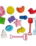 Δημιουργικό σετ Cese Toys - 2 χρώματα κινητική άμμος με φιγούρες - 2t