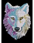 Δημιουργικό σετ  KSG Crafts - τέχνη πούλιες,λευκός Λύκος - 3t