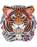 Δημιουργικό σετ Janod - Τίγρη με γλίτερ και κρύσταλλα - 3t