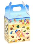 Δημιουργικό σετ Cese Toys - 2 χρώματα κινητική άμμος με φιγούρες - 1t