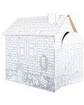 Δημιουργικό σετ Small Foot - Φτιάξτε το δικό σας σπίτι από χαρτόνι - 1t