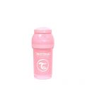 Βρεφικό μπιμπερό κατά των κολικών Twistshake Anti-Colic Pastel - Ροζ, 330 ml - 3t