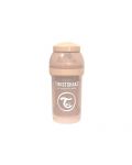 Μπιμπερό κατά των κολικών  Twistshake Anti-Colic Pastel - Μπεζ, 180 ml - 3t