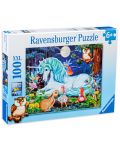 Παζλ Ravensburger από 100 XXL τεμάχια - Το μαγεμένο δάσος - 1t