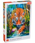 Παζλ Trefl 1000 κομμάτια - Μια αρπακτική τίγρη - 1t