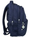 Σχολική τσάντα  Milan 1918 -με 2 θήκες, σκούρο μπλε, 25 l - 3t