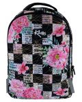 Σχολική τσάντα   Kaos 2 σε 1 - Flower Queen,  4 θήκες - 1t