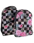Σχολική τσάντα   Kaos 2 σε 1 - Flower Queen,  4 θήκες - 6t