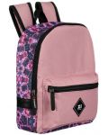 Σχολική τσάντα με μοτίβα λουλουδιών Zizito - Zi, ροζ - 3t