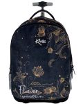 Σχολική τσάντα με ρόδες Kaos 2 σε 1 - Flower Passion - 1t