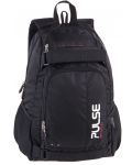Σχολική τσάντα Pulse Skate - Stripe, Μαύρη  - 2t
