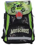 Σχολικό σετ  ABC 123 Motocross - 2023,σακίδιο πλάτης, αθλητική τσάντα, δύο κασετίνες και πορτοφόλι - 2t