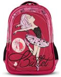 Σχολικό σακίδιο πλάτης  Graffiti Ballerina - Με 3 θήκες - 2t