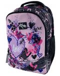 Σχολική τσάντα  Kaos 2 σε 1 - Pink Love,4 θήκες - 2t