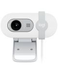 Web κάμερα Logitech - Brio 100, 1080p, άσπρη - 2t