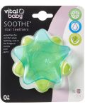 Μασητικό  Οδοντοφυΐας δροσιστικό Vital Baby -Αστέρια, 2 τεμάχια, μπλε και πράσινο - 4t