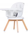 Περιστρεφόμενη καρέκλα φαγητού Chipolino -  Roto, 3 σε 1, λευκό - 6t