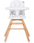 Περιστρεφόμενη καρέκλα φαγητού Chipolino -  Roto, 3 σε 1, λευκό - 3t