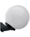 Εξωτερική Απλίκα Smarter - Sfera 250 9873, IP44, E27, 1x42W, μαύρο με λευκό γυαλί - 1t