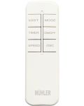 Ανεμιστήρας Muhler - MF-1679RC, 16", όρθιος, νερομίχλη, μαύρος/λευκός - 3t