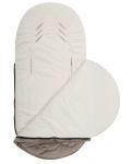 Χειμερινος σάκος  καροτσιού New Baby - πεταλούδες, 45 х 95 cm, εκρού - 2t