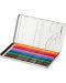 Χρωματιστά μολύβια JOLLY Kinderfest Classic - 12 χρώματα, σε μεταλλικό κουτί - 2t