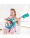 Παιδικό μουσικό όργανο Hape - Κιθάρα Flower Power, από ξύλο - 4t