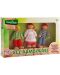 Σετ κούκλες Globo Legnoland - 3 τεμάχια, με ξύλινα υλικά - 1t