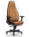 Καρέκλα gaming noblechairs - ICON, φυσικό δέρμα, cognac/black - 5t